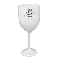 Taça Vinho Branca Acrílico Personalizada para Dia das Mães - Meu Exemplo