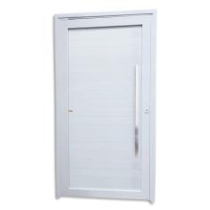 Porta de PVC Pivotante Lambri 216x130cm Tecplus100 Brimak Branco