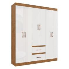 Guarda-Roupas Solteiro 6 Portas e 2 Gavetas Multimóveis CR35210
