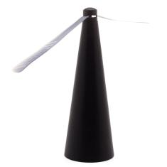LYOR - Ventilador Repelente de Mesa de Plástico Preto 9cm x 9cm x 26cm