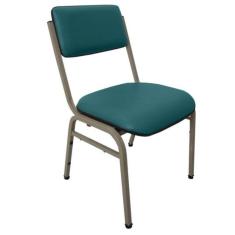 Cadeira Empilhável Para Auditórios Linha Hotel Smart Verde