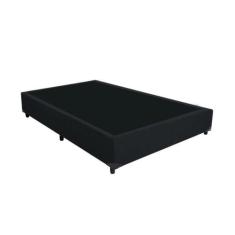 Base Box Casal Blindado Suede Preto - Imperium do Sono