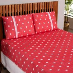 Lençol Queen Estampado Com Elástico Malha 100% Algodão Macio - Meta Ma