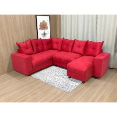 Sofá Canto Vermelho 608 Áustria
