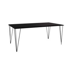Mesa Elen Tampo Retangular 150 X 90 Cm De Madeira Preto New Green - Preto