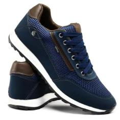 Tênis Masculino Sapatênis Casual Marinho - MKSHOES, Marinho, 41