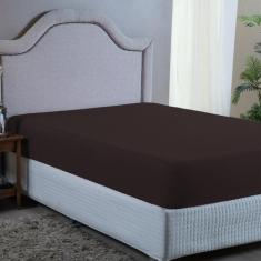 Lençol Cama Box Casal 400 Fios Aveludado com Elástico 30CM Altura - DO