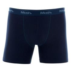 Kit C/ 3 Cuecas Boxer Longa Mash 070.40, Azul, Marinho, M