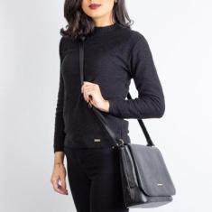 Bolsa transversal com tampa Isadora-Feminino