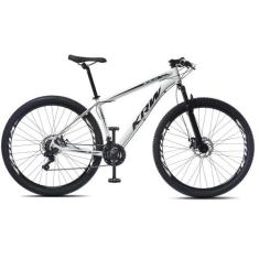 Bicicleta Aro 29 KRW Alumínio 24 Vel Freio a Disco X42, 17, Branco, Pr