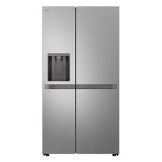 Geladeira Smart LG Side By Side Frost Free Inverter 638L com Dispenser de Água e Gelo GC-L267KLQX Inox Bivolt
