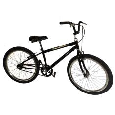 Bicicleta aro 24 menino tipo bmx freios alum. aero Preto