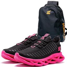 Kit Tenis feminino Oldsen Jaguar + Mochila Bolsa Notebook