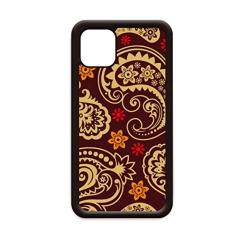 Impressão de repetição de tecido marrom arte colorida para iPhone 12 Pro Max capa para Apple Mini Mobile Case Shell