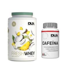 Kit Whey Protein Fresh Whey 900G + Cafeína 90 Caps Dux - Dux Nutrition