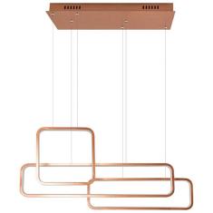 Pendente Recto Quality Cobre Com Led 70w 3000k Qpd1446 St1930
