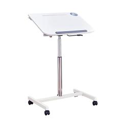 Mesa de suporte para laptop com altura ajustável e inclinada (28-42 polegadas) com rodas, estação de trabalho com rodas, mesa portátil para laptop móvel para escritório em casa (cor: D, tamanho: 70 *