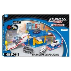 Express Wheels Garagem Polícia 40 Peças Multikids - BR1237