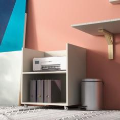 Carrinho Auxiliar de Escritório para Impressora com Rodinhas 360 - Imp