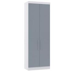 Guarda Roupa Modulado 79cm 2 Portas Alpes Luciane Móveis, Branco PF/Gr