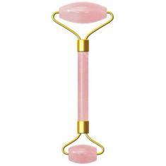 Rolo Massageador Facial Pedra Quartzo Rosa Antirrugas Jade