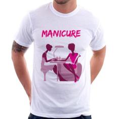 Camiseta Manicure - Foca na Moda, Branco, P