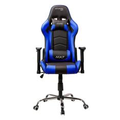 Cadeira Gamer MX7 Giratoria Preto/Azul MYMAX