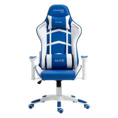 Cadeira Gamer MX5 Giratória Branco e Azul MYMAX