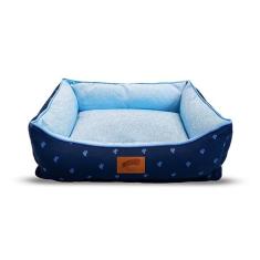 Cama Baw Waw Juli Soninho Azul para Cães e Gatos - M