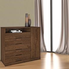 Cômoda 5 Gavetas 1 Porta Portugal Made Marcs