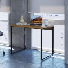 Escrivaninha Mesa Escritório Office Estilo Kuadra 90cm Industrial Lâmi