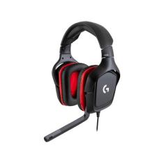 Headset Gamer Logitech G G332 - Preto/vermelho Cor Black, Preto