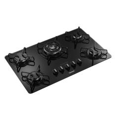 Cooktop 5 Bocas a Gás Quadrichama Superautomático Consul Bivolt Preto