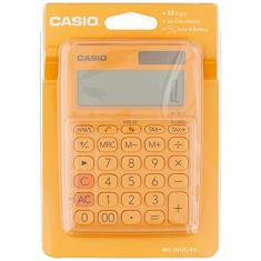 Casio MS-20UC Calculadora Compacta de 12 Dígitos, Laranja, 149.5 × 105 × 22.8 mm