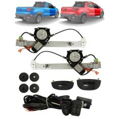 Kit Vidro Elétrico Fiat Nova Strada 2020 2021 2 Portas Dianteiro Sensorizado