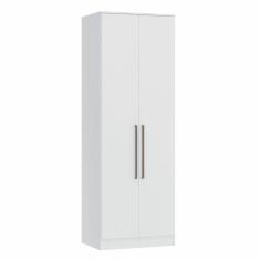 Guarda Roupa Modulado 2 Portas 2 Gavetas Requinte Móveis Castro Branco Line