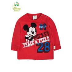 Camiseta Em Meia Malha Manga Longa Mickey Track Field Brandili