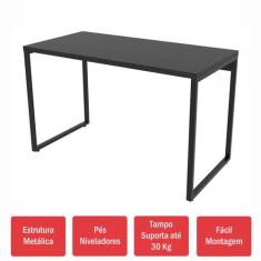 Mesa Escrivaninha Kuadra ônix - Compace