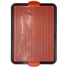 Sanitário Canino Xixi Dog Banheiro Pet Tapete Higiênico Cães Premium (Vermelho)