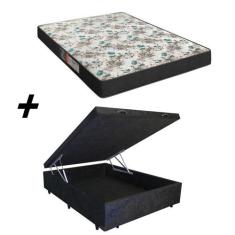 Cama Box Baú Casal + Colchão Portobel Veneza D33 57x138x188