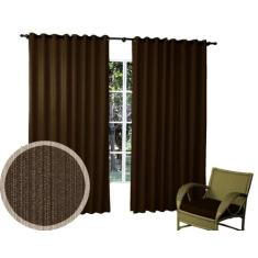 Cortina Maya Tecido Rústico 3,00m X 2,80m Campari Textil, Tabaco