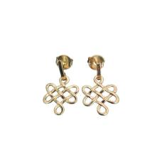 Brinco Infinito Folheado A Ouro