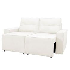 Sofá Retrátil Polo 1,80m Confortavel Para Sala Suede Herrero Cor:bege