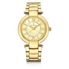 Relógio Pulso Jean Vernier Masculino Aço Dourado Jv01143