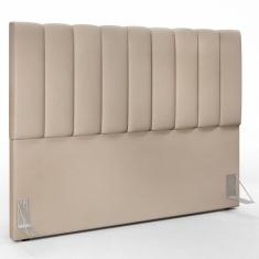 Cabeceira Cama Box Casal Queen 160 Cm Dália W01 Suede Bege - LYAM DECO