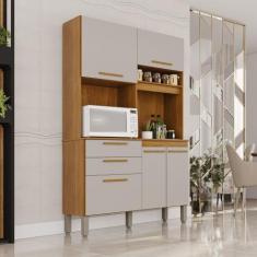 Armário de Cozinha 5 Portas 2 Gavetas Dubai - Sallêto Móveis