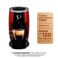 Cafeteira Espresso Touch Vermelha Automática - TRES 3 Corações