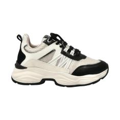Tênis Feminino Via Marte Jogging Bege e Preto - 1580-Feminino