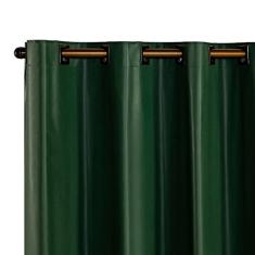 Cortina Blackout PVC corta 100% a luz 2,20 m x 1,30 m Verde