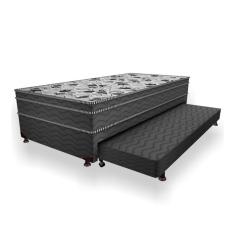 Cama Box com Colchão Conjugado e Auxiliar Solteiro - Probel - 88x188x43cm